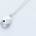 FAZETTE “L” necklace - w. sapphire and five mixed diamonds