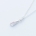 FAZETTE “S” necklace - w. three pink diamonds