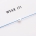 STRING BRACELET Sterling Silver - Heart | light blue