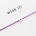 STRING BRACELET Sterling Silver - Heart | dark purple