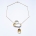 SPARK necklace - Sterling Silver with 24K Burmese gold leaf