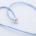 STRING ezüst karkötő – világoskék