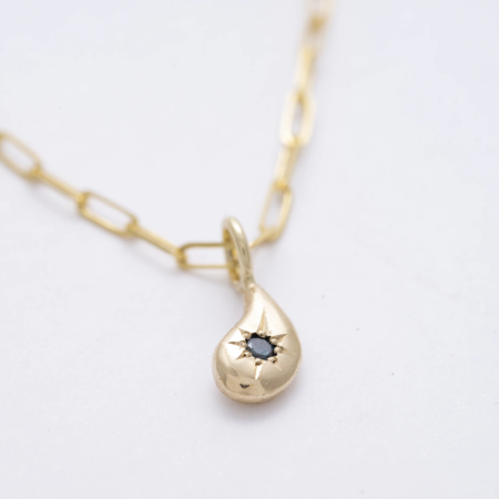 dorivisy 14 karátos arany karkötő kék gyémánt