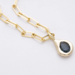 dorivisy 14 karátos arany nyaklánc montana zafír