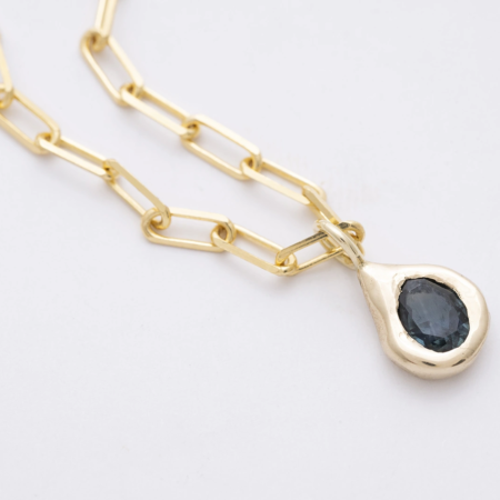 dorivisy 14 karátos arany nyaklánc montana zafír