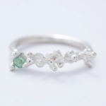 dorivisy ezüst gyűrű smaragd