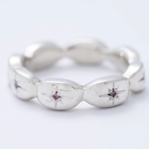 SERA ezüst ékszer  - rózsaszín zafír